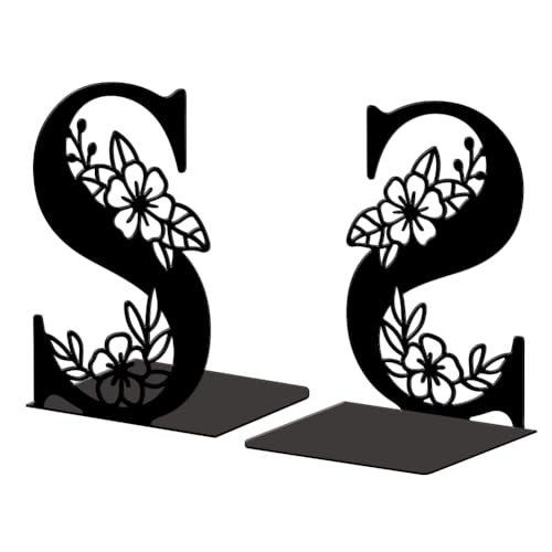 Modern Metal Bookends - Metal Bookends for Shelves, Modern Decorative Heavy Duty Study Book Ends Stoppers for Office,…