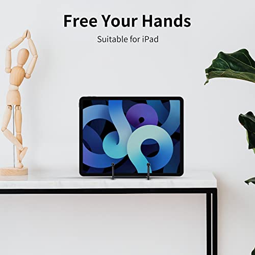 3 Pack 6 Inch Plate Stands for Display, Plate Holder Display Stand, Picture Frame Stand Black Metal Frame Holder Stands for Book,Small Easel,Decorative Plate,Photo and Platter,Tabletop Art