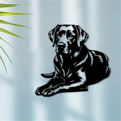 Dog Metal Wall Art - Loyal Dog Metal Wall Art - Iron Pet-Themed Sculpture, for Living Room, Bedroom & Dog-Friendly…