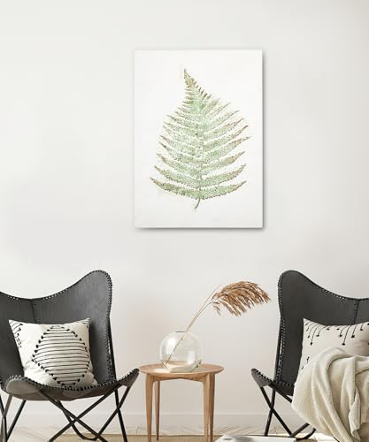 Botanical Metal Wall Art - Hanwares Metal Fern Wall Art Set of 3: Modern Botanical Nature Painting for Living Room,…