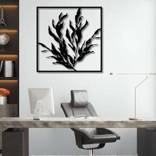 Botanical Metal Wall Art - Botanical Metal Wall Art, Rustic Metal Wall Art, Minimalist Wall Decor, Floral Wall Decor,…