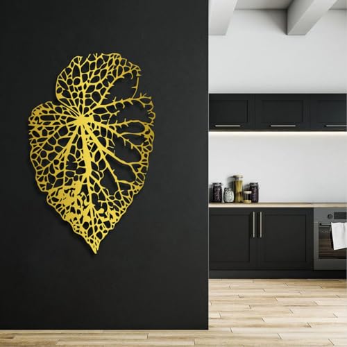 Botanical Metal Wall Art - Hanwares Metal Leaf Wall Decor, Botanical Metal Wall Art, Leaf Wall Art, Nature Plant Wall…