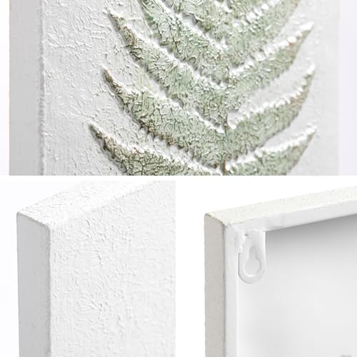Botanical Metal Wall Art - Hanwares Metal Fern Wall Art Set of 3: Modern Botanical Nature Painting for Living Room,…