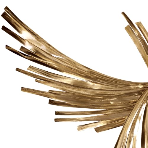 Gold Metal Wall Art - Hanwares Hanwares Infinity Gold Metal Wall Sculpture | Handcrafted Abstract Steel…