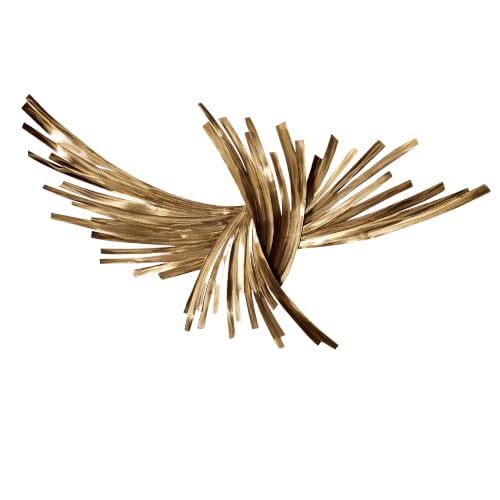 Gold Metal Wall Art - Hanwares Hanwares Infinity Gold Metal Wall Sculpture | Handcrafted Abstract Steel…