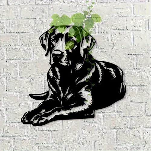 Dog Metal Wall Art - Loyal Dog Metal Wall Art - Iron Pet-Themed Sculpture, for Living Room, Bedroom & Dog-Friendly…