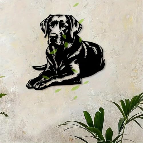 Dog Metal Wall Art - Loyal Dog Metal Wall Art - Iron Pet-Themed Sculpture, for Living Room, Bedroom & Dog-Friendly…