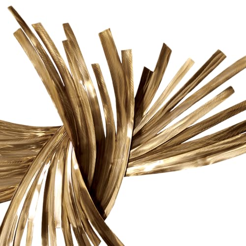 Gold Metal Wall Art - Hanwares Hanwares Infinity Gold Metal Wall Sculpture | Handcrafted Abstract Steel…