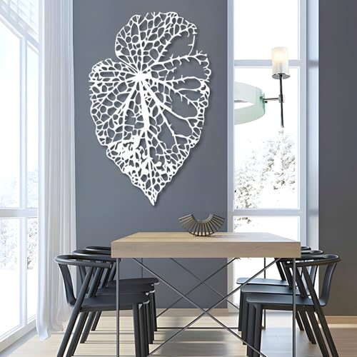 Botanical Metal Wall Art - Hanwares Metal Leaf Wall Decor, Botanical Metal Wall Art, Leaf Wall Art, Nature Plant Wall…
