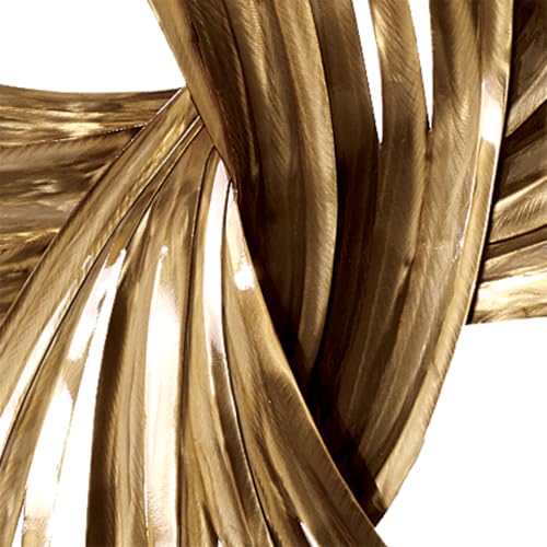 Gold Metal Wall Art - Hanwares Hanwares Infinity Gold Metal Wall Sculpture | Handcrafted Abstract Steel…