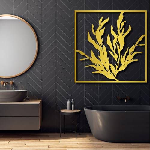 Botanical Metal Wall Art - Botanical Metal Wall Art, Rustic Metal Wall Art, Minimalist Wall Decor, Floral Wall Decor,…