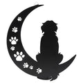 Dog Metal Wall Art - Hanwares Metal Dog Wall Decor- 12" Black Metal Wall Art Decor,Room & Living Room Décor Sculpture…