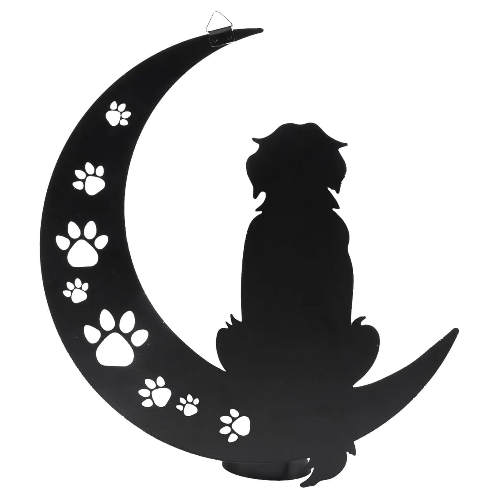 Dog Metal Wall Art - Hanwares Metal Dog Wall Decor- 12" Black Metal Wall Art Decor,Room & Living Room Décor Sculpture…