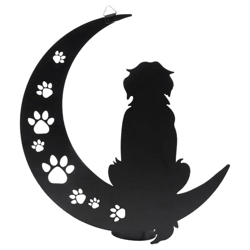 Dog Metal Wall Art - Hanwares Metal Dog Wall Decor- 12" Black Metal Wall Art Decor,Room & Living Room Décor Sculpture…