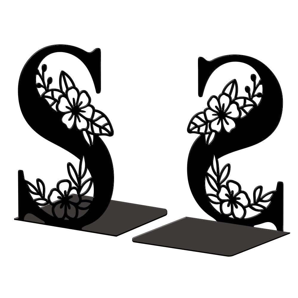 Modern Metal Bookends - Metal Bookends for Shelves, Modern Decorative Heavy Duty Study Book Ends Stoppers for Office,…