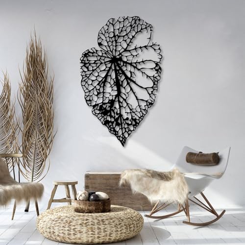 Botanical Metal Wall Art - Hanwares Metal Leaf Wall Decor, Botanical Metal Wall Art, Leaf Wall Art, Nature Plant Wall…