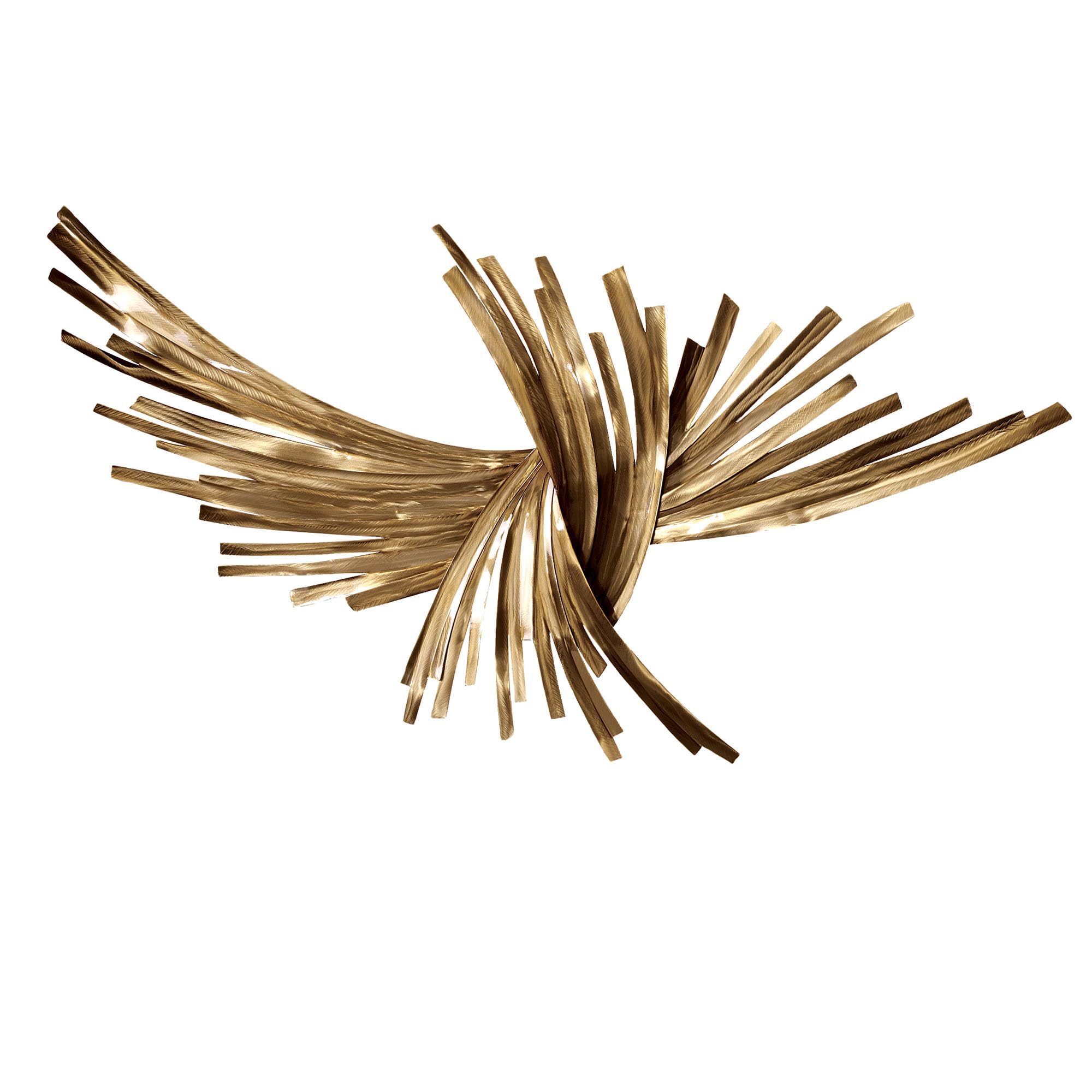 Gold Metal Wall Art - Hanwares Hanwares Infinity Gold Metal Wall Sculpture | Handcrafted Abstract Steel…