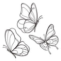 Hanwares Black Metal Butterfly Wall Decor Set, 3 Pcs Elegant Butterfly Wall Art, Stylish Black Metal Wall Art for Home Decor, Ideal Small Wall Decor for Living Room Bedroom Aesthetics (Elegant)