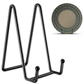 3 Pack 6 Inch Plate Stands for Display, Plate Holder Display Stand, Picture Frame Stand Black Metal Frame Holder Stands for Book,Small Easel,Decorative Plate,Photo and Platter,Tabletop Art