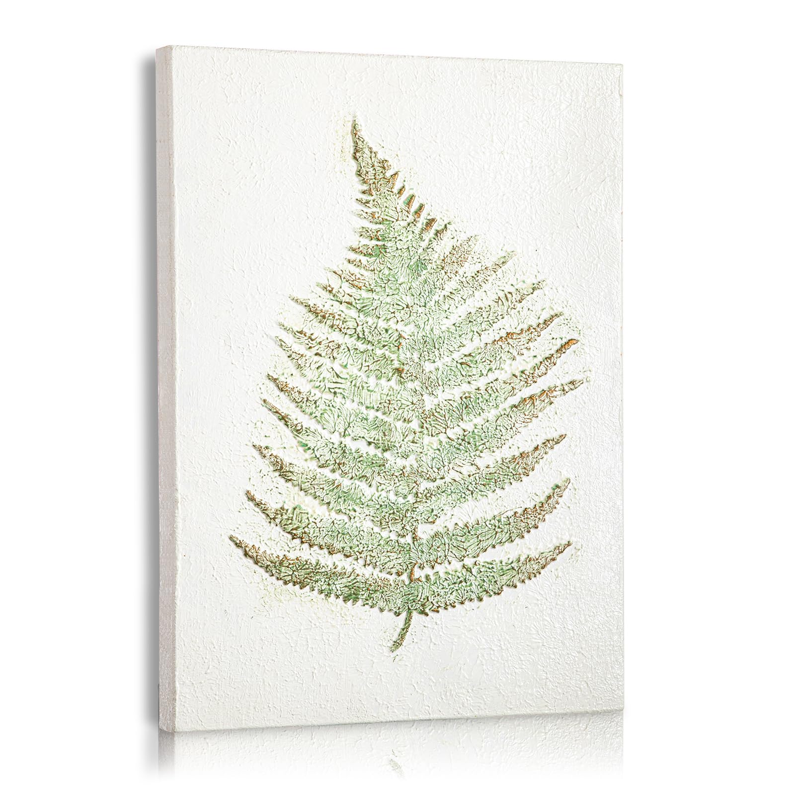 Botanical Metal Wall Art - Hanwares Metal Fern Wall Art Set of 3: Modern Botanical Nature Painting for Living Room,…